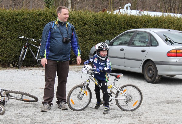 Erik Hämmerlein nach dem Rennen der Klasse U9